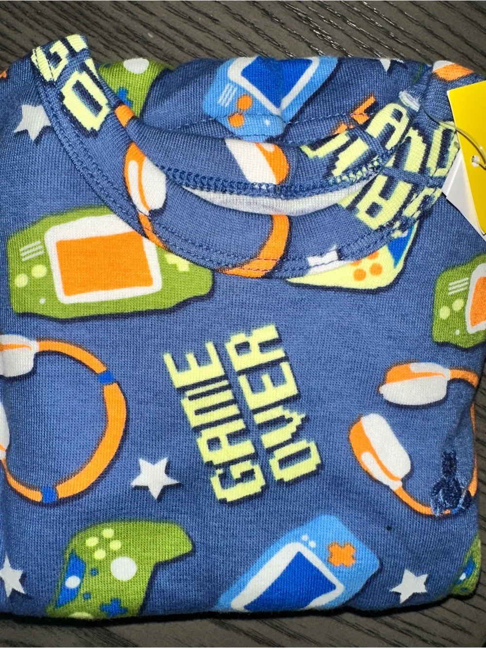 Baby GAP Blue 'Game Over' Graphic Two-Piece Pajama Set - NWT 2 Years